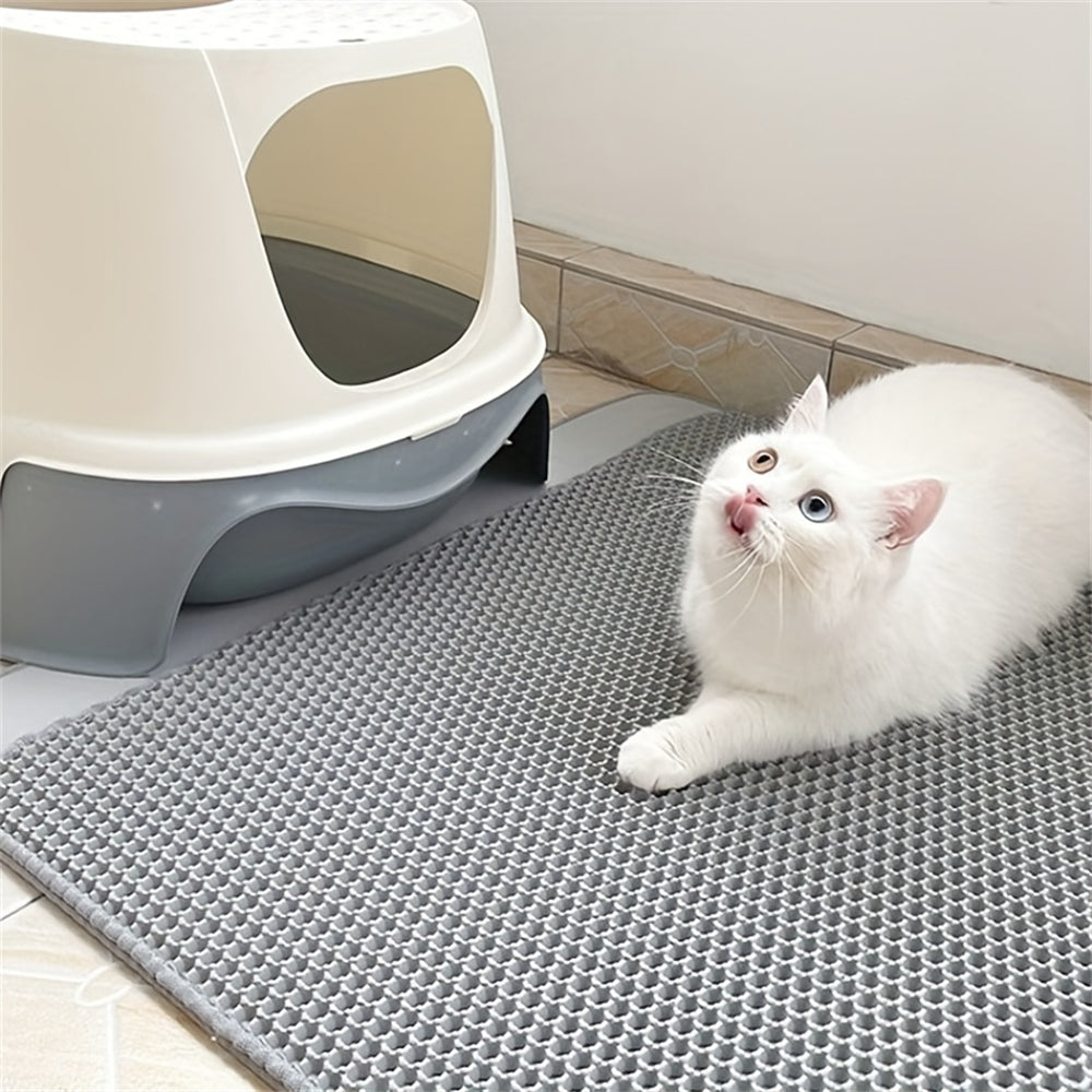 Aiitle Detachable Non-Slip Cat Litter Mat Double Layer