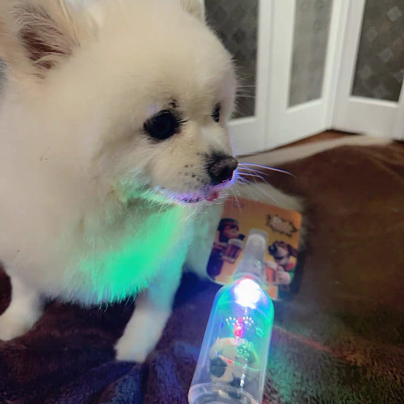 Aiitle Upgrade Glitter Dog Bottle Toy with Ball