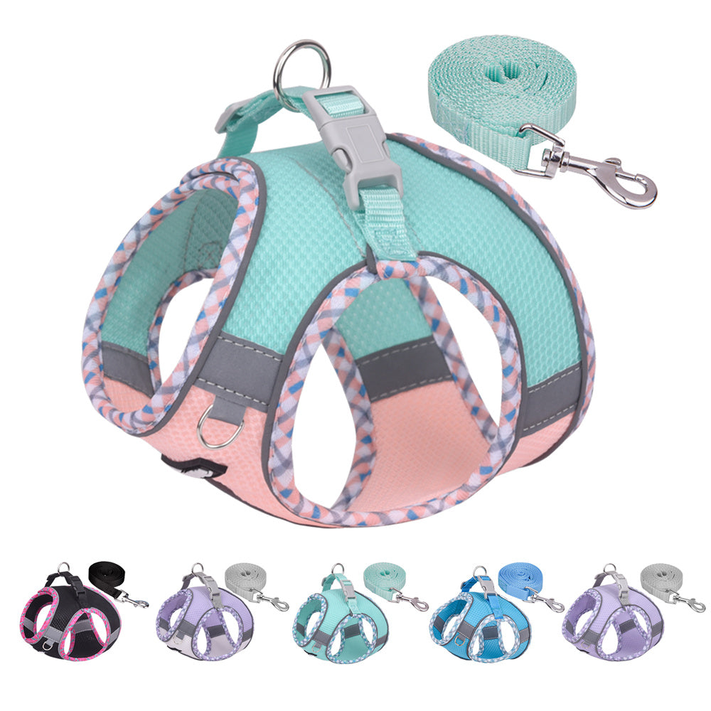 Aiitle Step in Breathable Air Mesh Dog Harness Orange