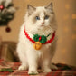 Aiitle Christmas Knitted Cat Collar