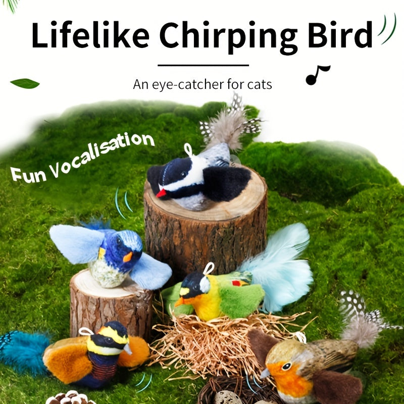 Aiitle Chirping Bird Cat Toys