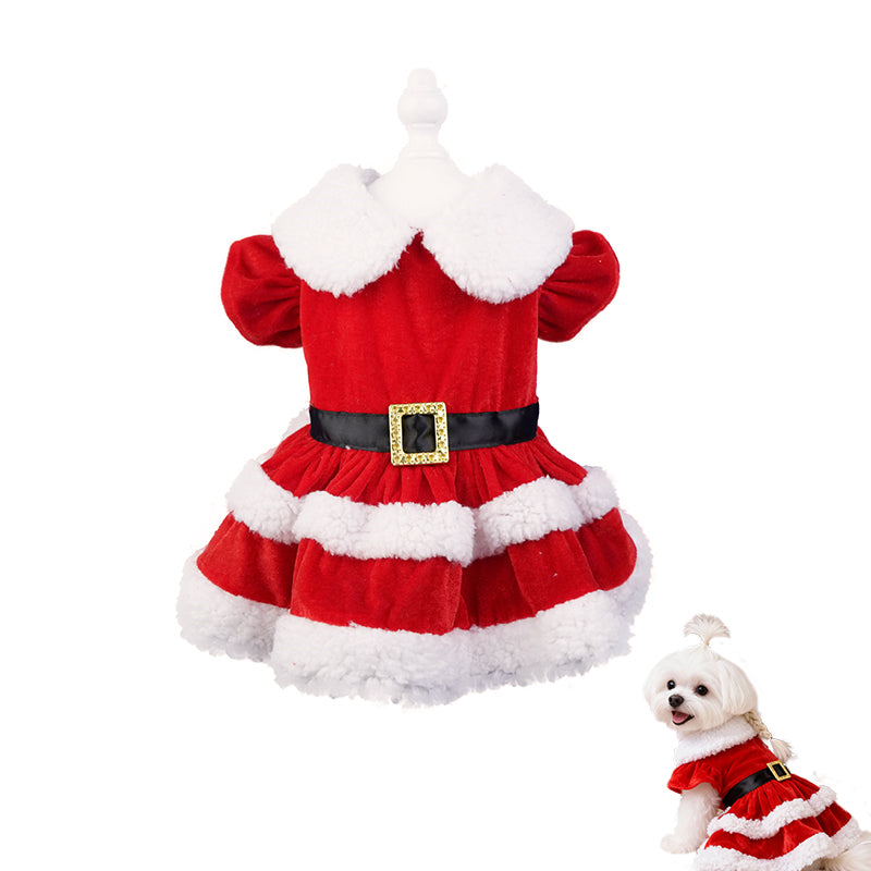 Aiitle Dog Christmas Dress