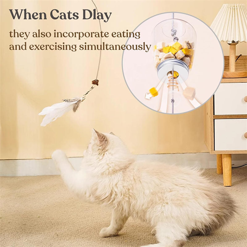 Aiitle Interactive Cat Toy Hanging Treat Dispenser