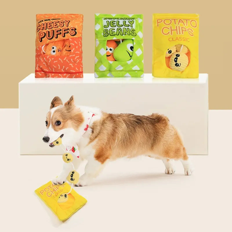 Aiitle Interactive Dog Plush Squeaky Toy