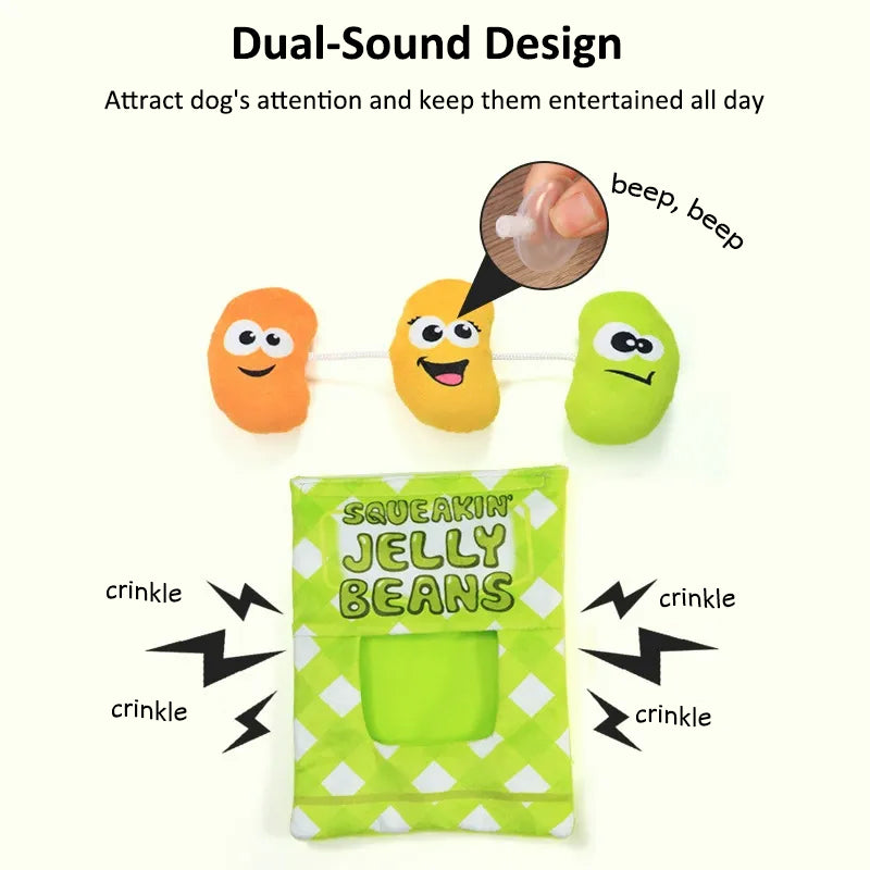 Aiitle Interactive Dog Plush Squeaky Toy