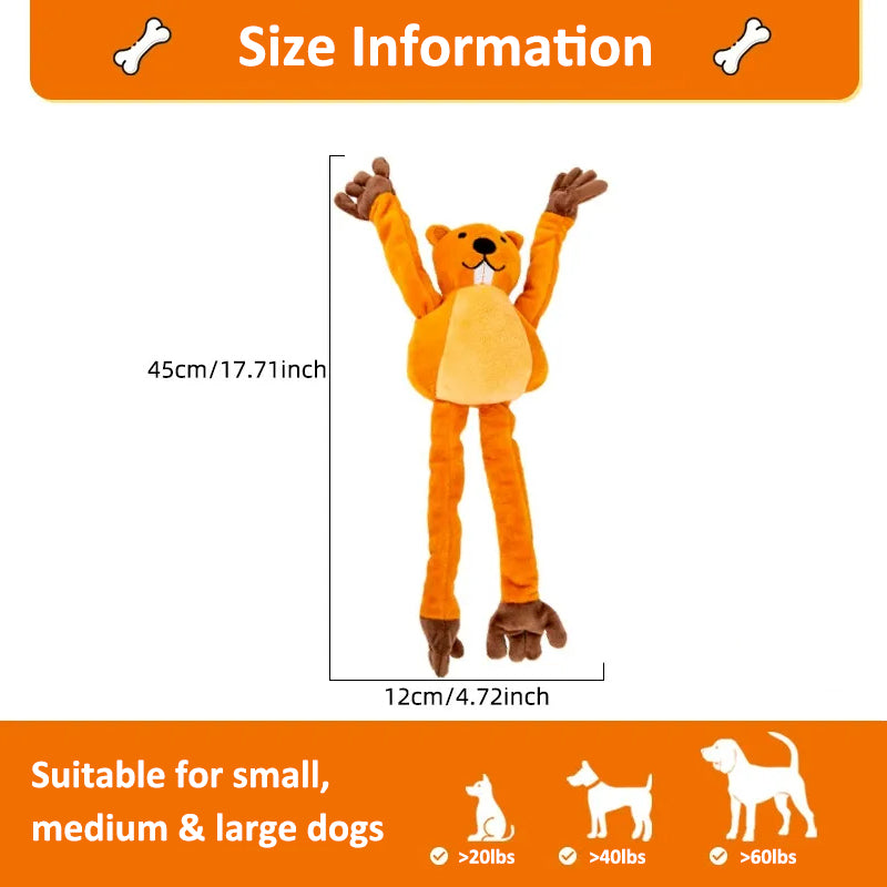 Aiitle Retractable Tug Plush Dog Toy