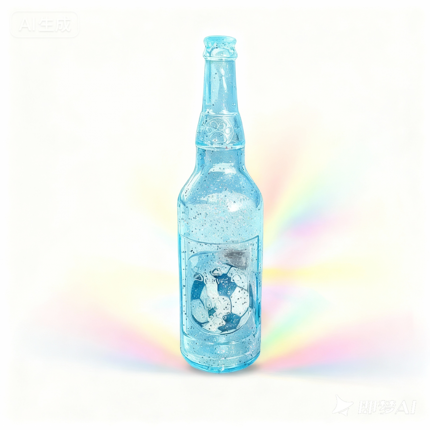 Aiitle Upgrade Glitter Dog Bottle Toy with Ball