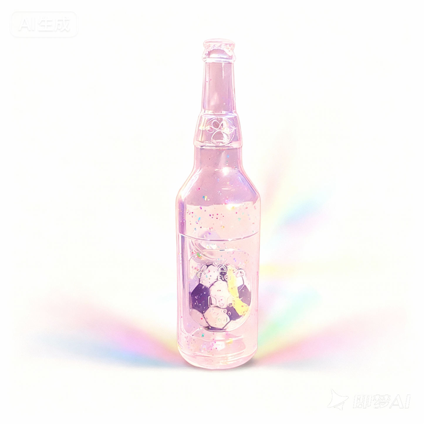 Aiitle Upgrade Glitter Dog Bottle Toy with Ball