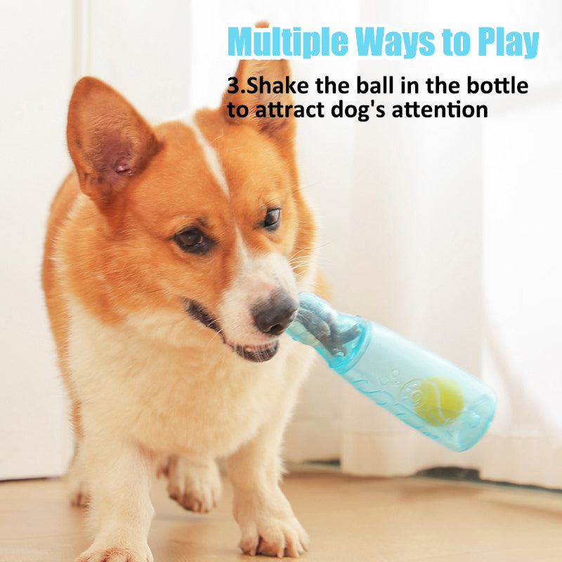 Aiitle Upgraded Dog Chew Bottle Toy with Ball