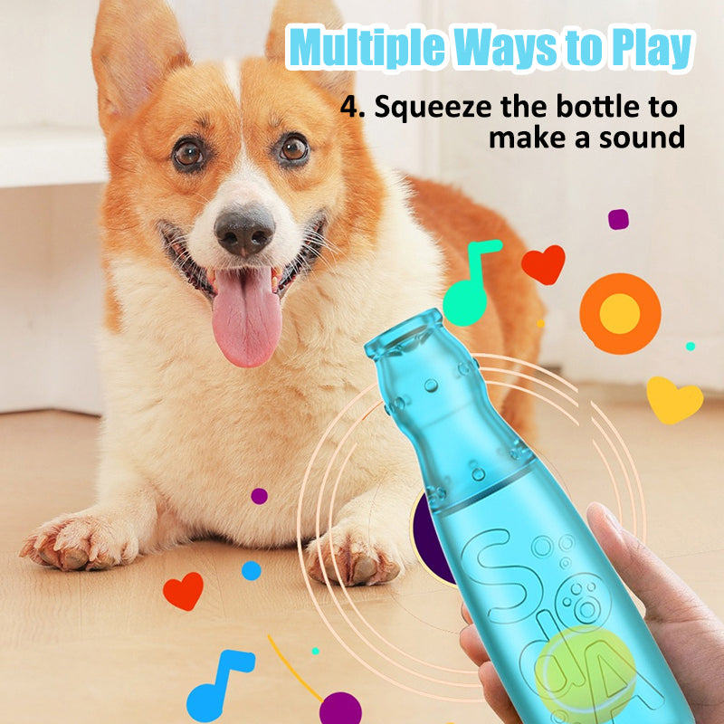 Aiitle Upgraded Dog Chew Bottle Toy with Ball