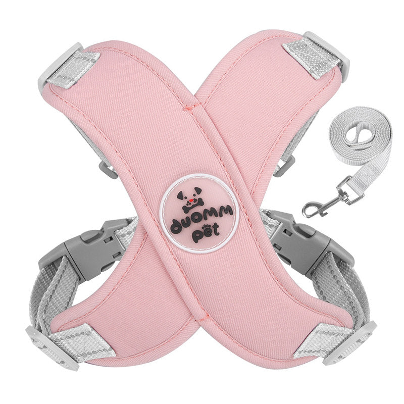 Aiitle X Shaped Adjustable Dog Harness Soft Padded