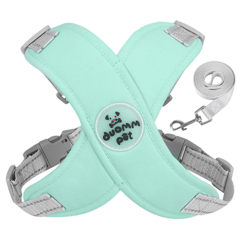 Aiitle X Shaped Adjustable Dog Harness Soft Padded