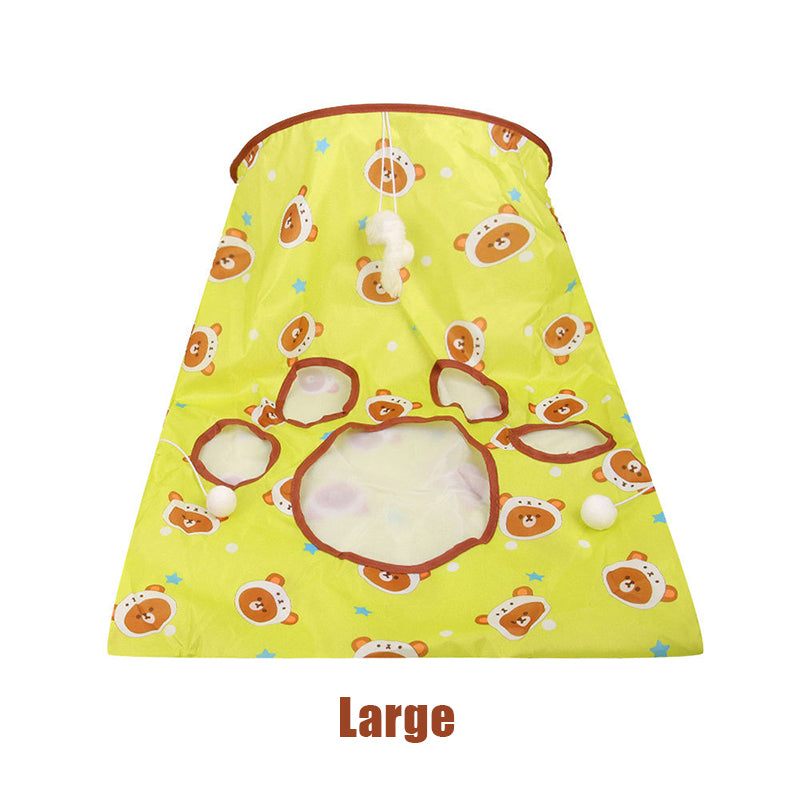 Aiitle Squeaky Self Interactive Cat Tunnel Bag