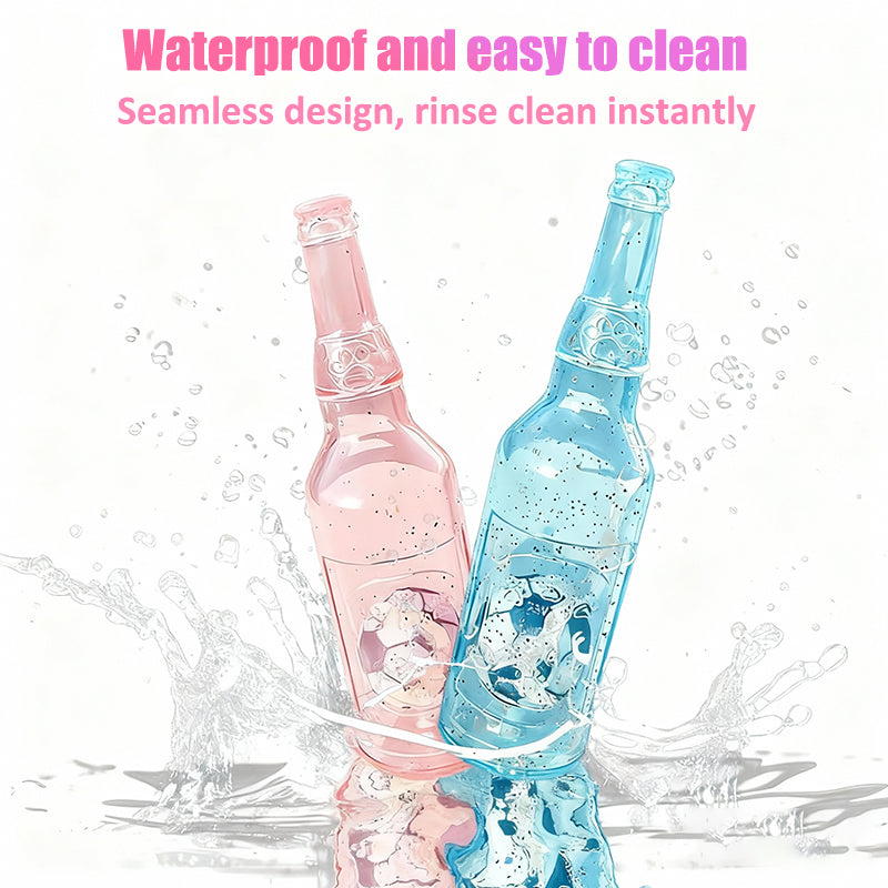 Aiitle Upgrade Glitter Dog Bottle Toy with Ball