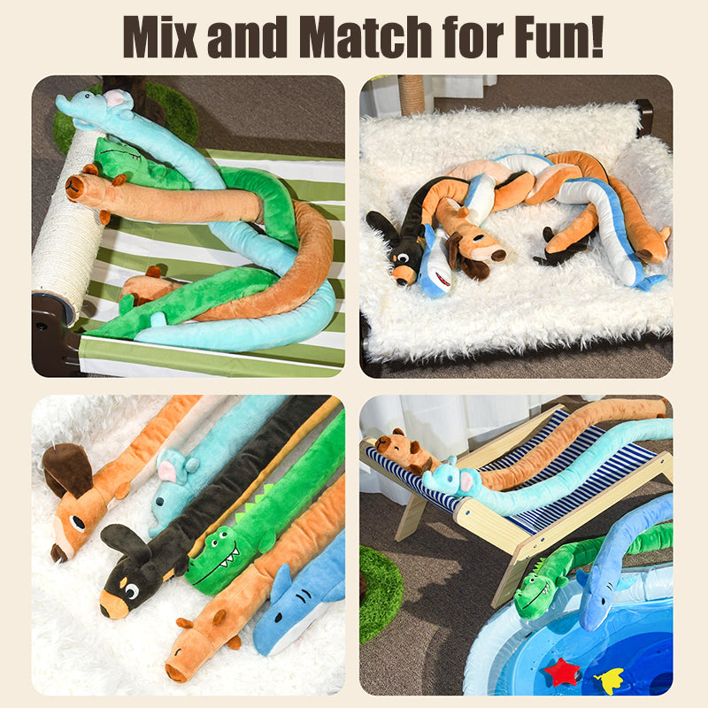 Extra-Long Plush Squeaky Dog Toy