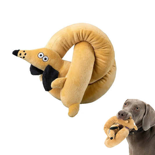Extra-Long Plush Squeaky Dog Toy