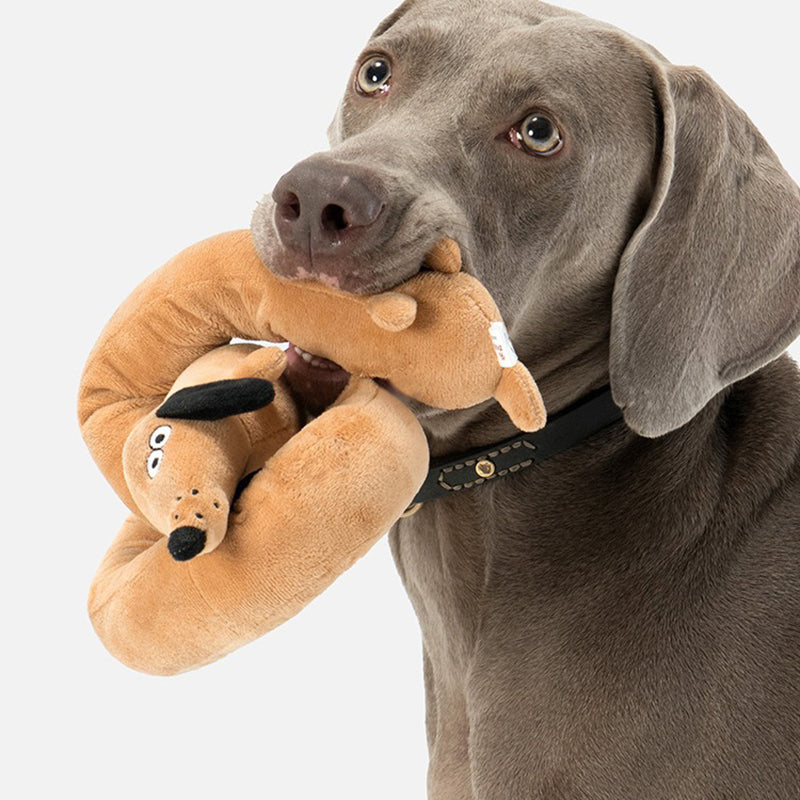 Extra-Long Plush Squeaky Dog Toy