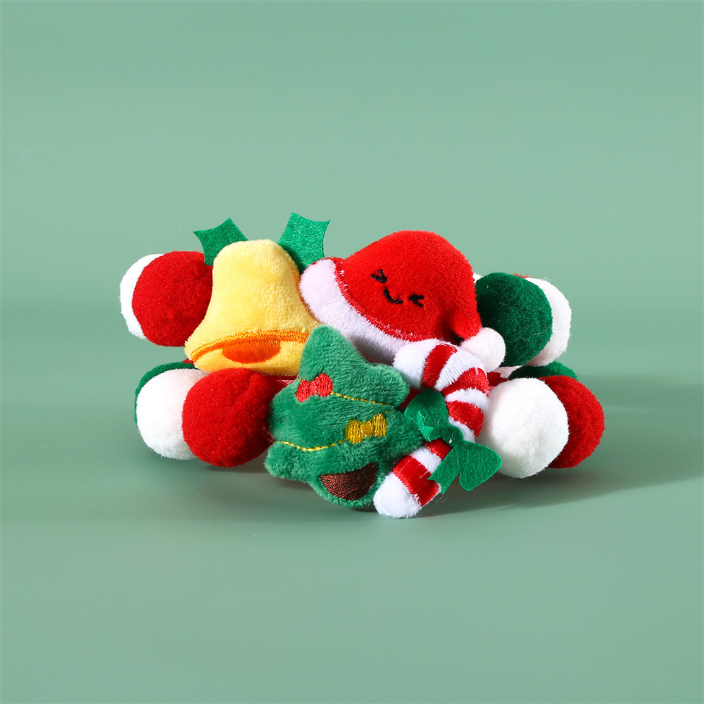 Aiitle Adjustable Pet Christmas Plush Pom Pom Collar