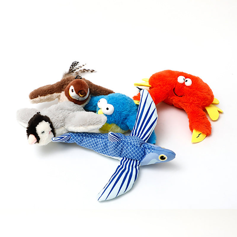 Aiitle Interactive Plush Flapping Bird Cat Toys
