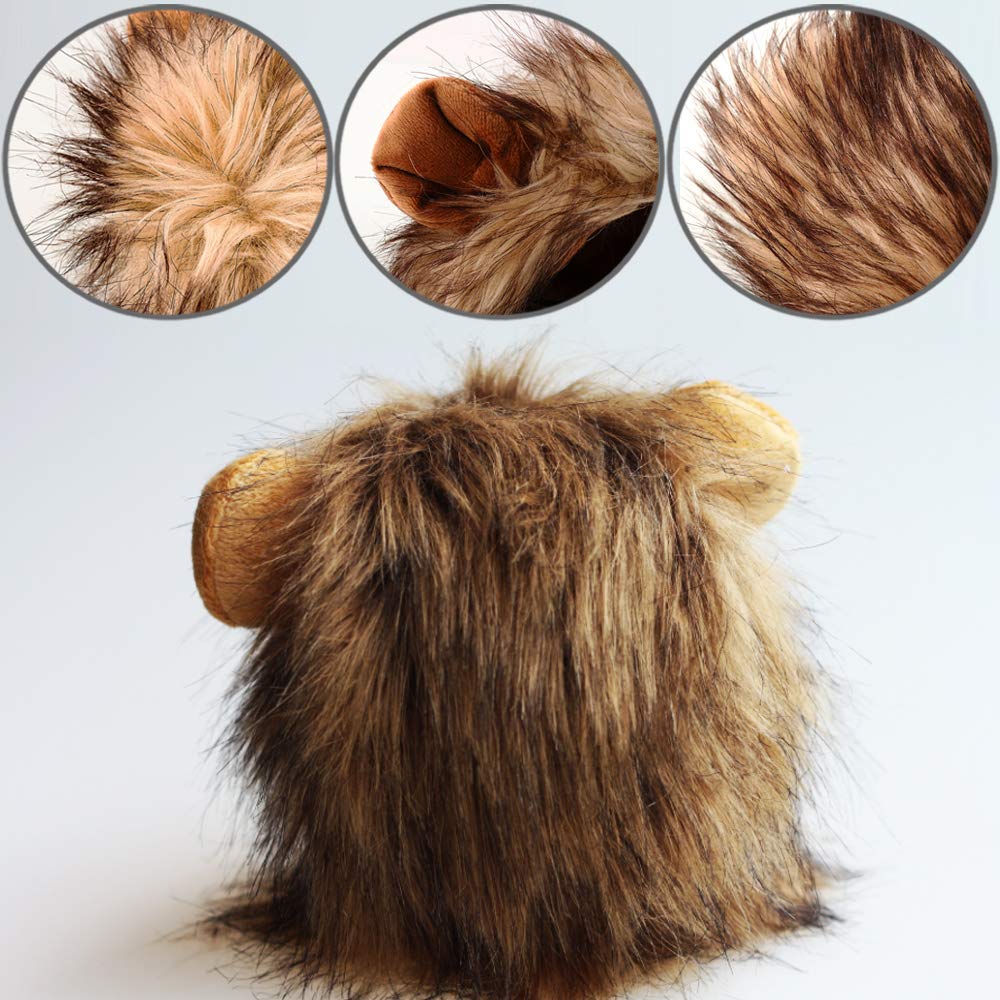 Aiitle Funny Cat Cosplay Lion Mane Wig