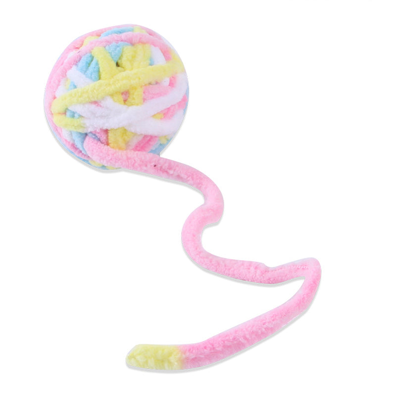 Aiitle Coloful Cat Interactive Woolen Ball with Bell