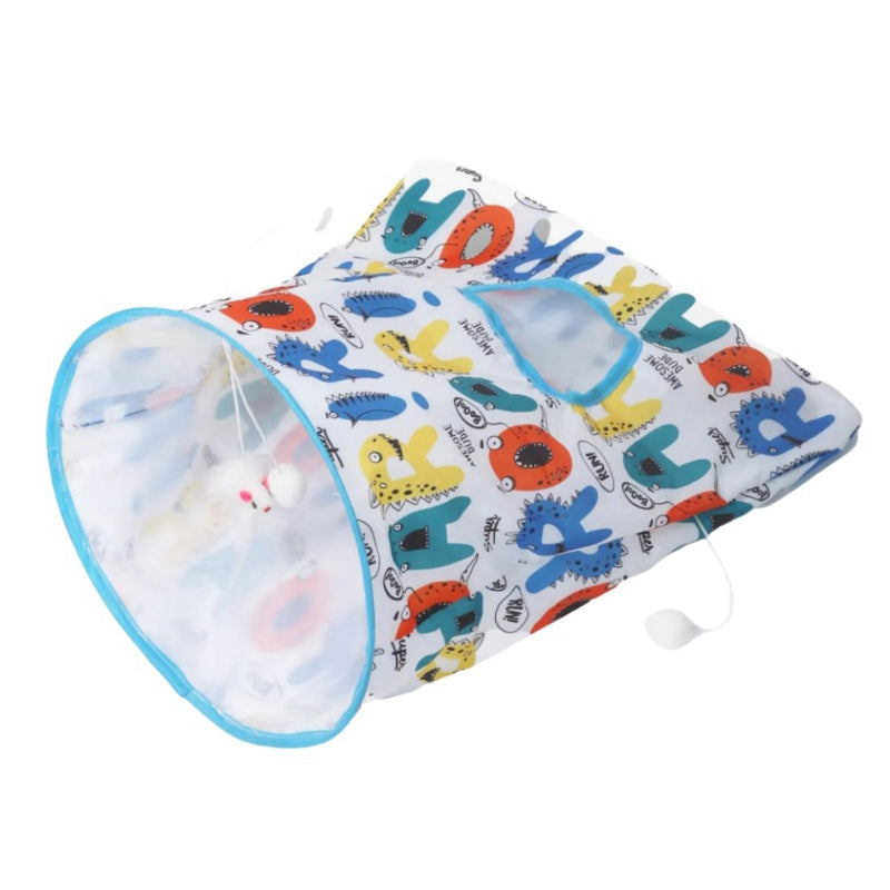 Aiitle Squeaky Self Interactive Cat Tunnel Bag