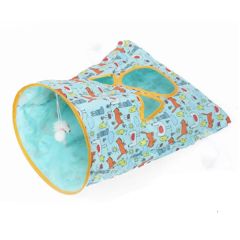 Aiitle Squeaky Self Interactive Cat Tunnel Bag