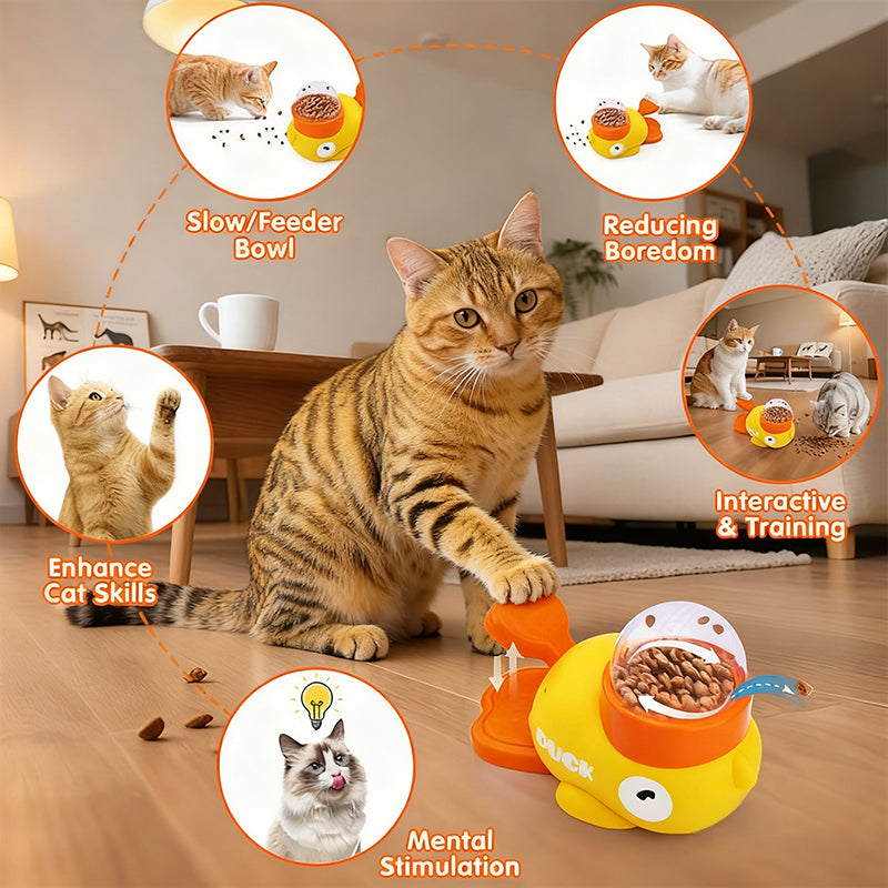 Aiitle Cute Duck Pet Treat Dispenser