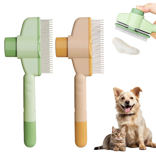 Aiitle Self-Cleaning Cat Dog Hair Remove Comb