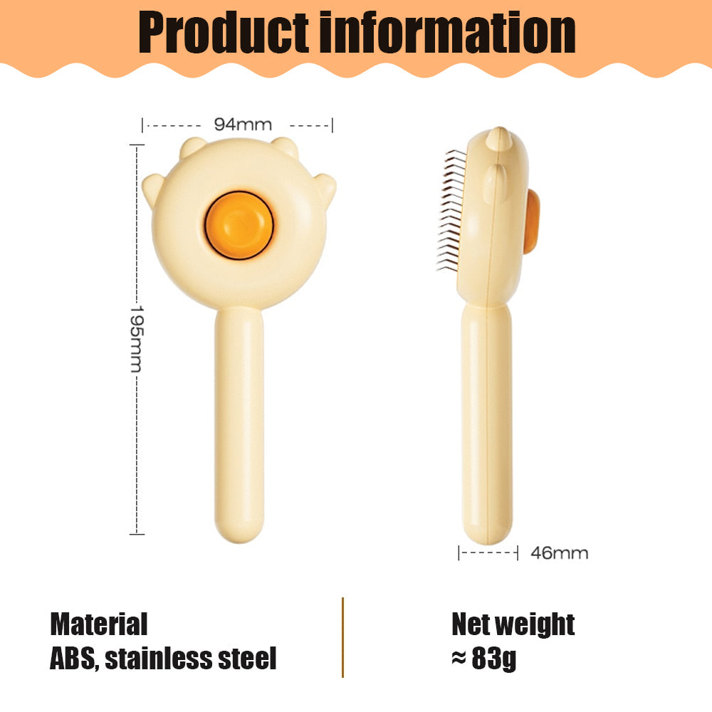 Aiitle Pet Loose Hair Remove Self-Cleaning Brush