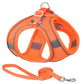 Aiitle Soft Adjustable Mesh Dog Harness Leash Set Beige