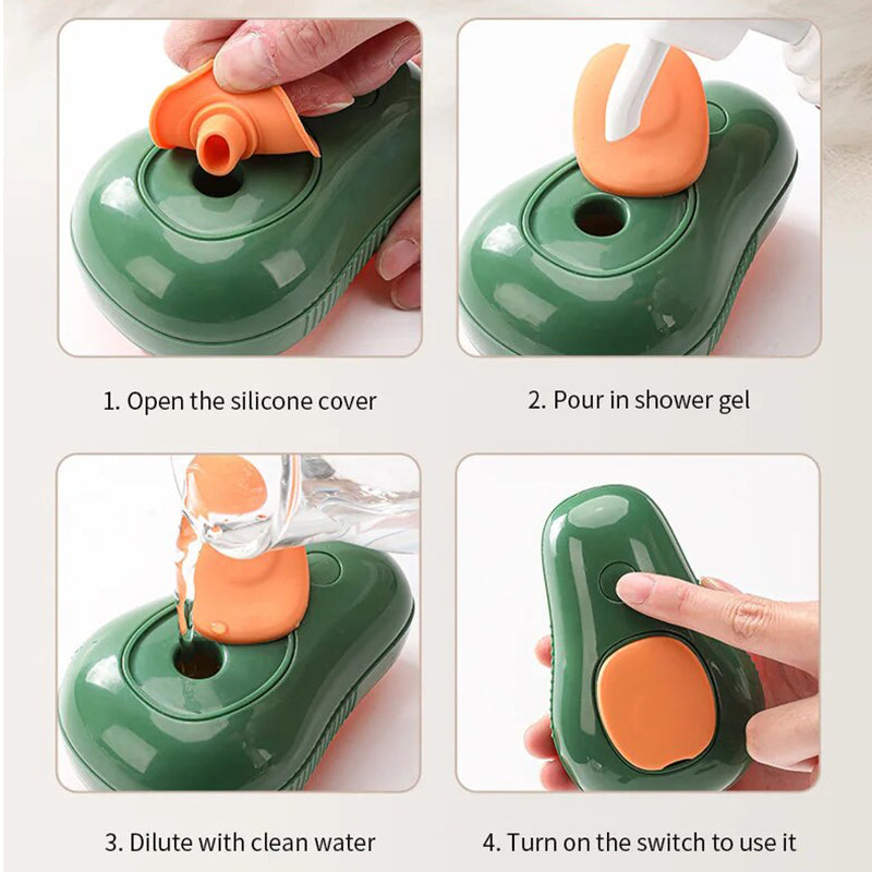 Aiitle Avocado Pet Steamy Massage Brush