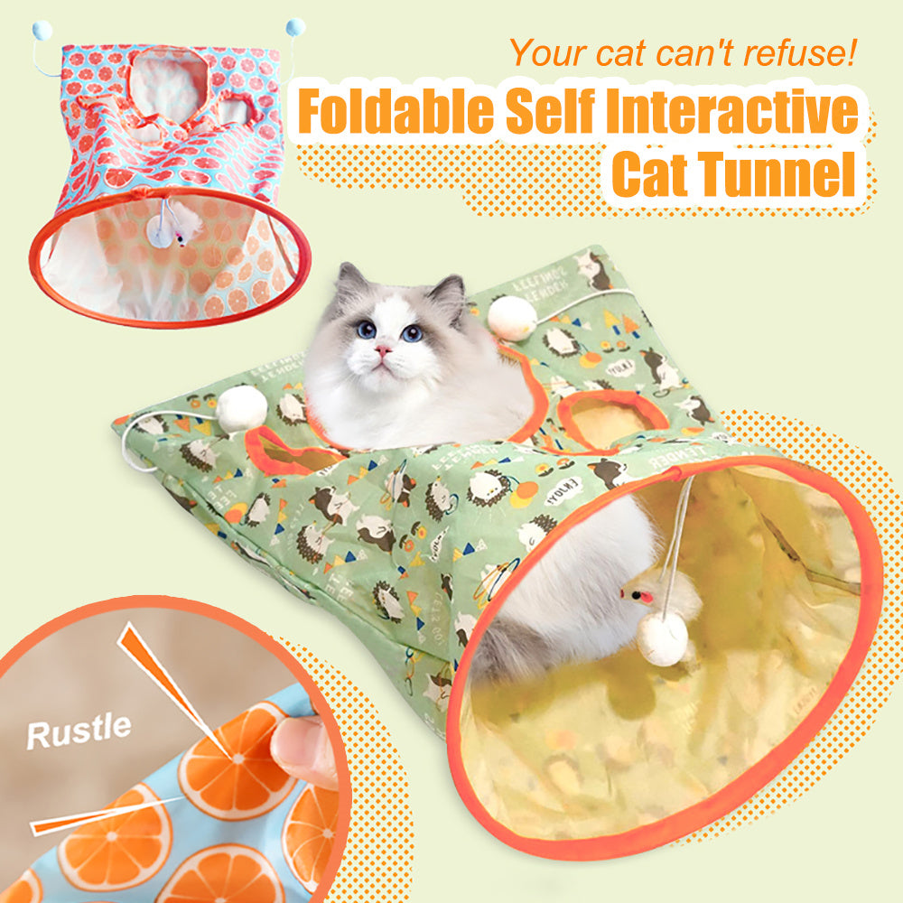 Aiitle Squeaky Self Interactive Cat Tunnel