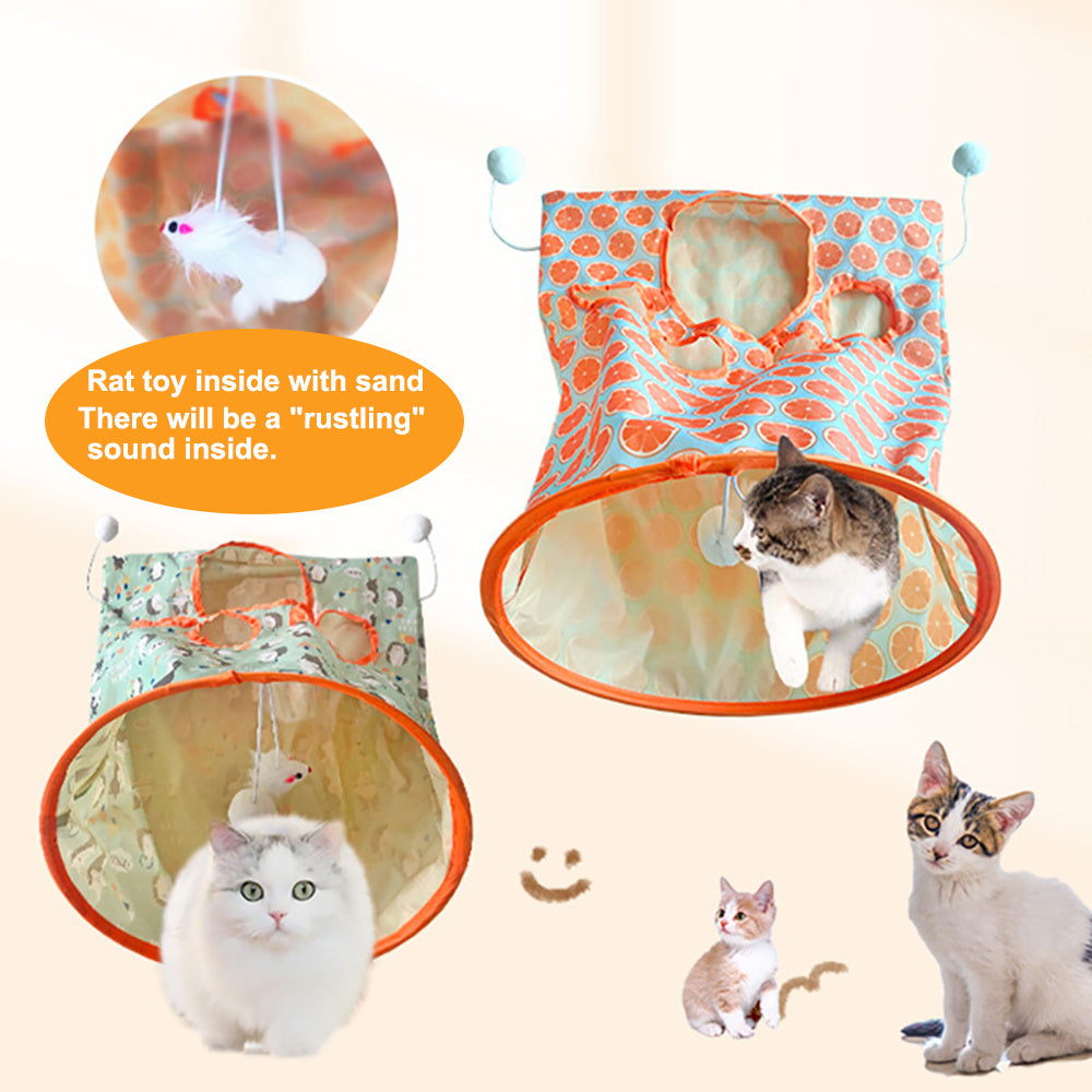 Aiitle Squeaky Self Interactive Cat Tunnel