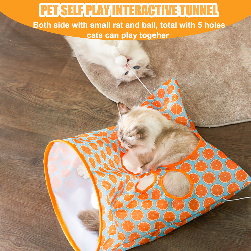 Aiitle Squeaky Self Interactive Cat Tunnel