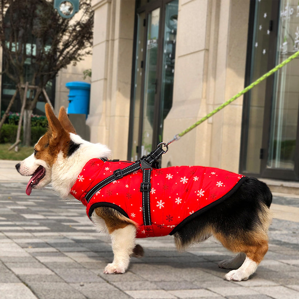 Aiitle Christmas Winter Dog Jacket Harness