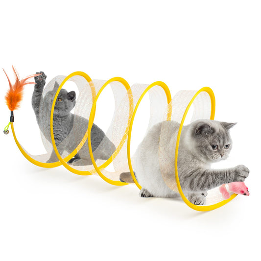 Aiitle Foldable Cat Spiral Tunnel