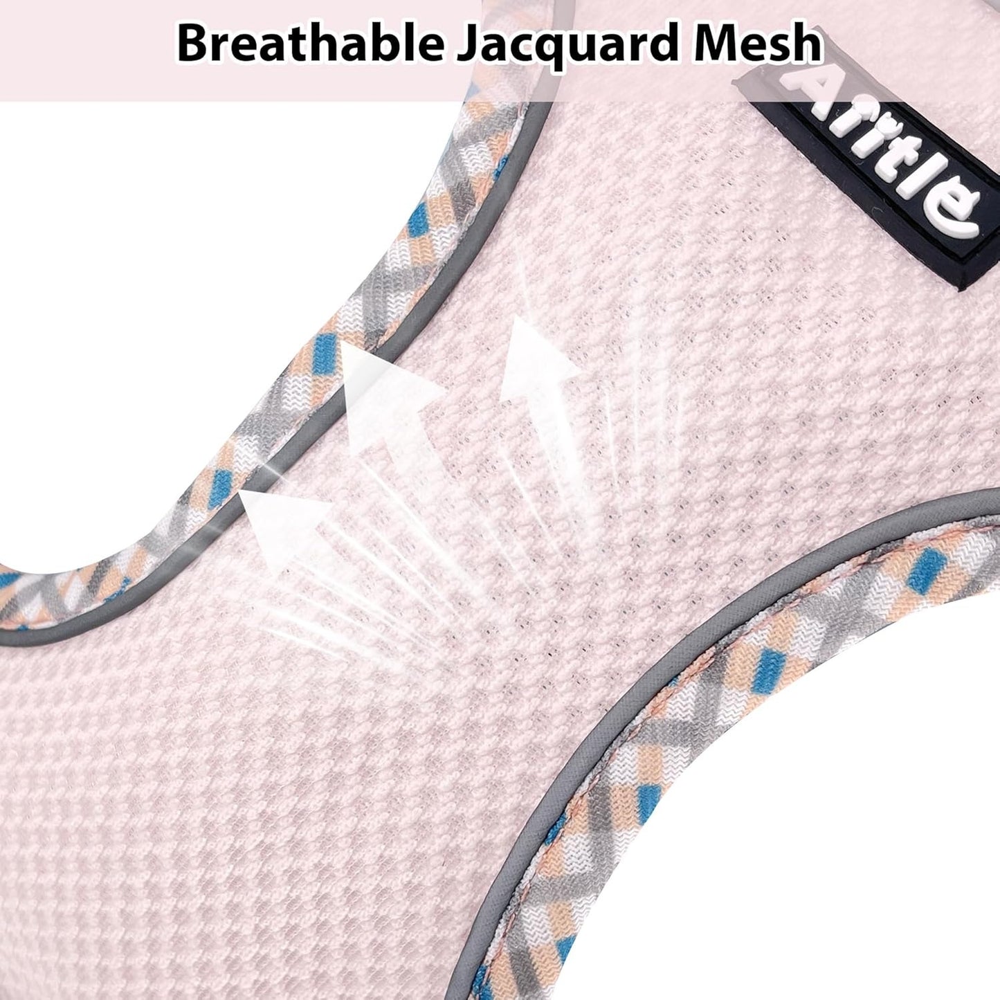 Aiitle Step in Breathable Air Mesh Dog Harness Blue Pink
