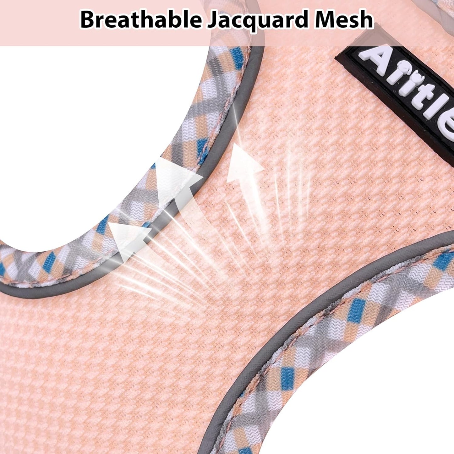 Aiitle Step in Breathable Air Mesh Dog Harness Pink