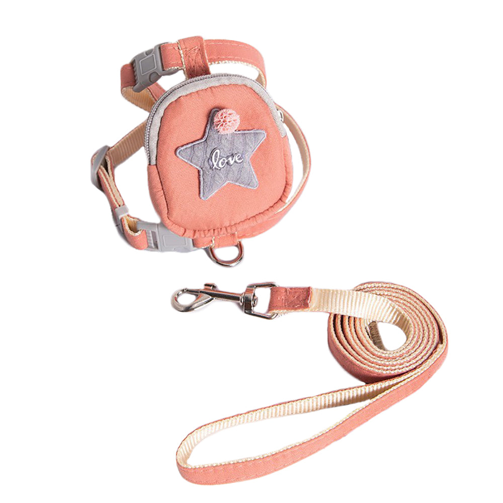 Aiitle Cute Adjustable Pet Harness Leash Set With Backpack