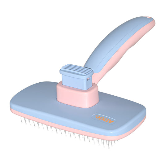 AIITLE Self Cleaning Slicker Brush | Professional Dog Brush for Shedding and Grooming | AIITLE
