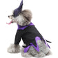 Aiitle Black and Purple Dog Hallloween Wizard Costume