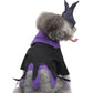 Aiitle Black and Purple Dog Hallloween Wizard Costume