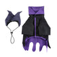 Aiitle Black and Purple Dog Hallloween Wizard Costume