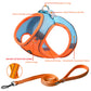 Aiitle Soft Adjustable Mesh Dog Harness Leash Set Orange