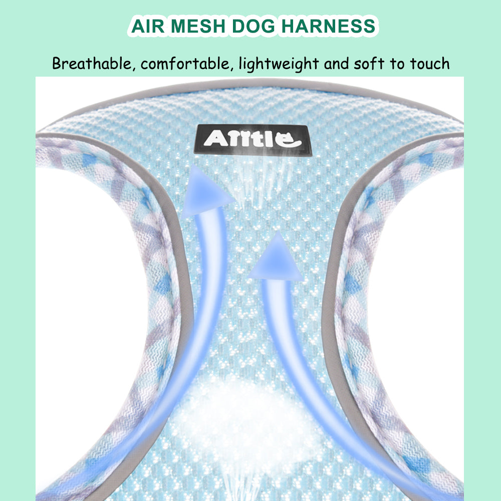 Aiitle Step in Breathable Air Mesh Dog Harness Black