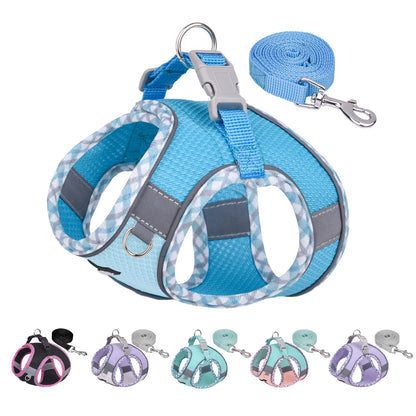 Aiitle Step in Breathable Air Mesh Dog Harness Blue