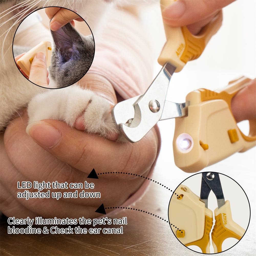 Snuggle Puppy Stainless Steel Non-Slip Grip Nail Trimmer for Pets