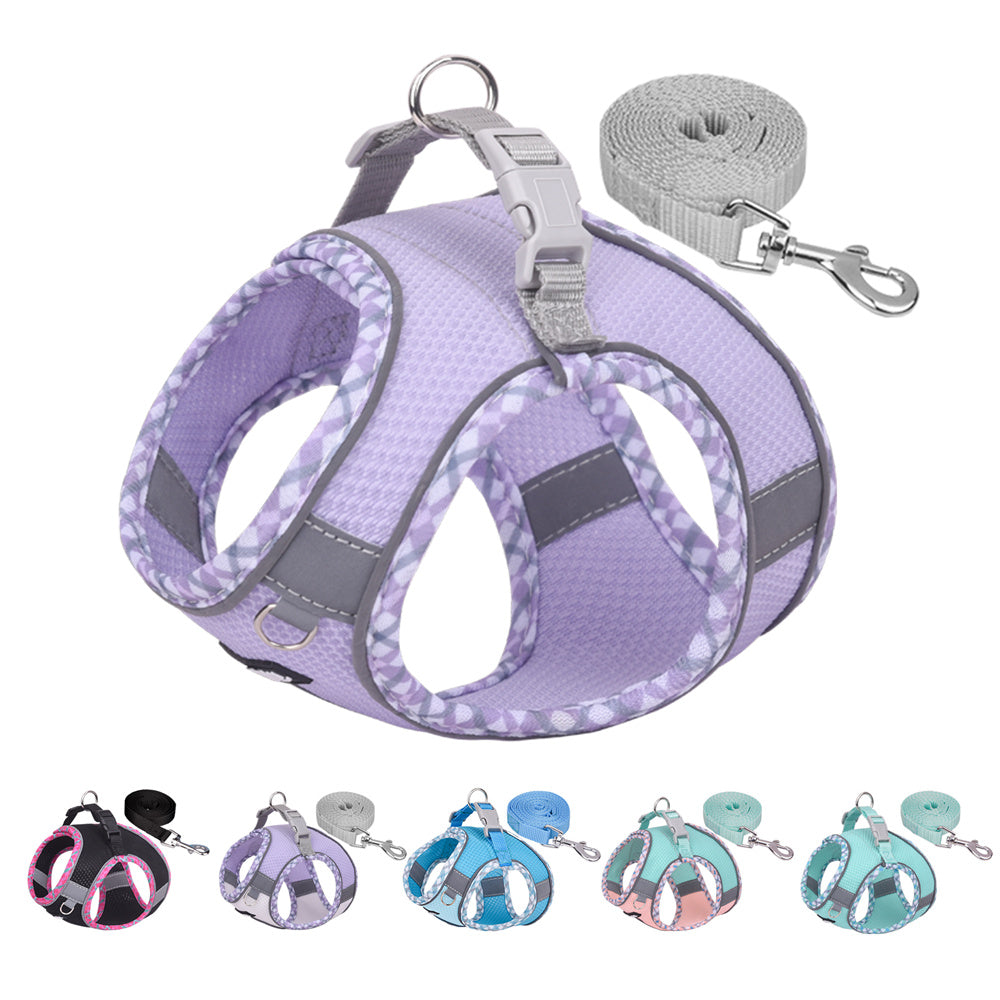 Aiitle Step in Breathable Air Mesh Dog Harness Orange