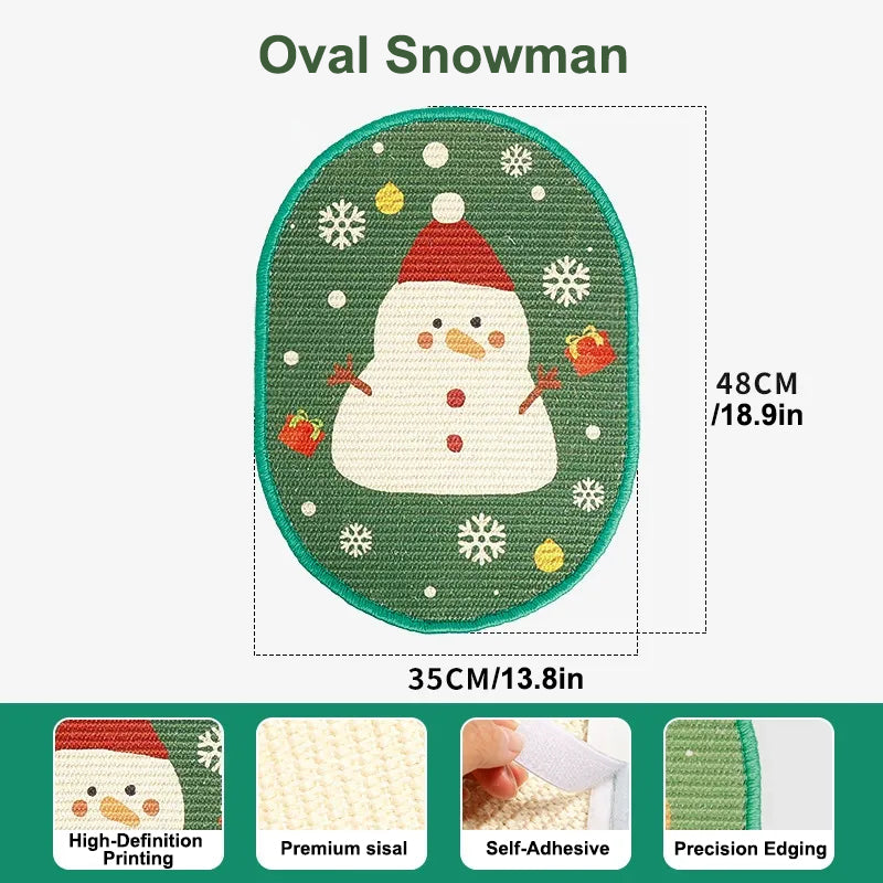 Aiitle Christmas Wall-Mounted Cat Scratching Mat